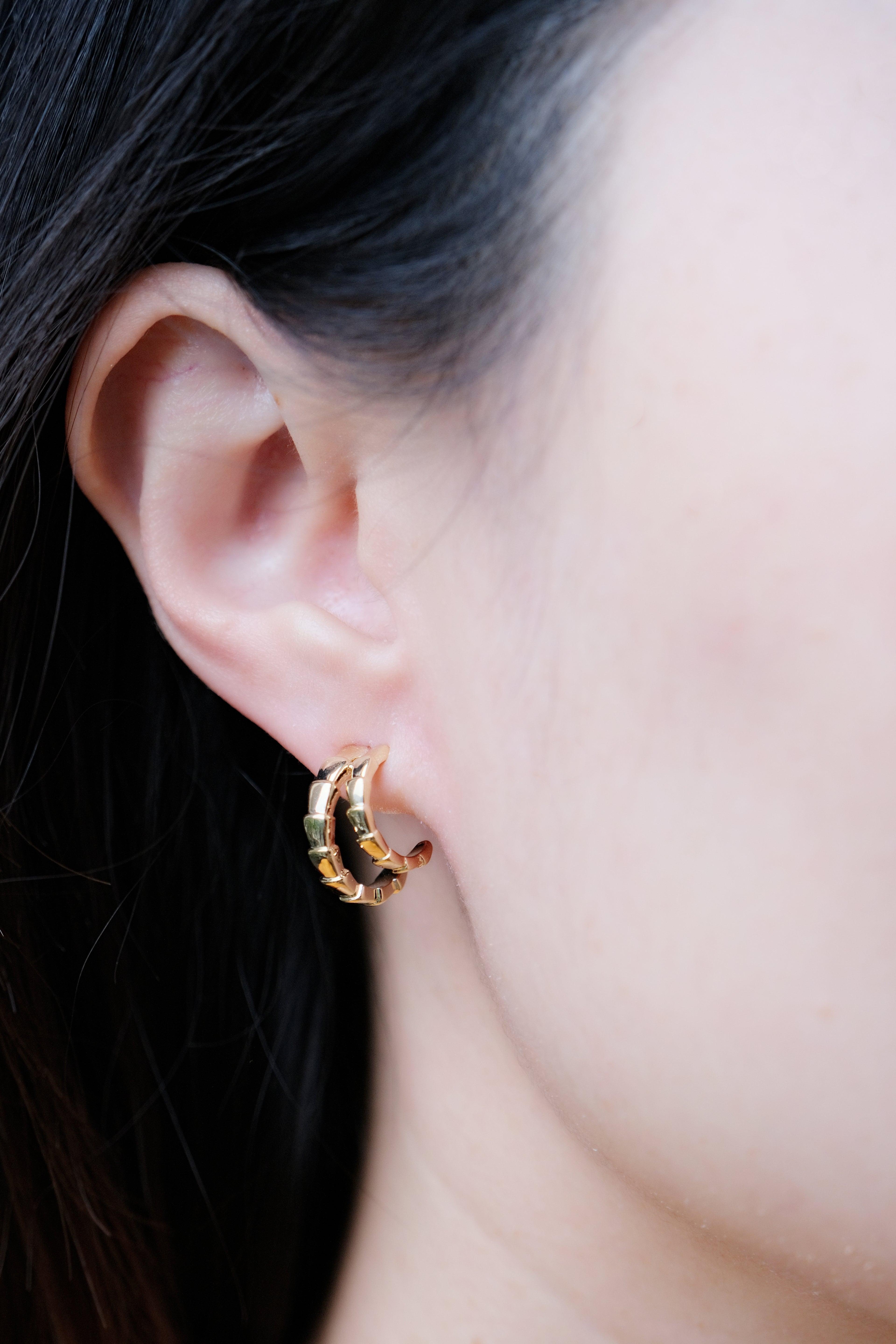Double Texture Hoops