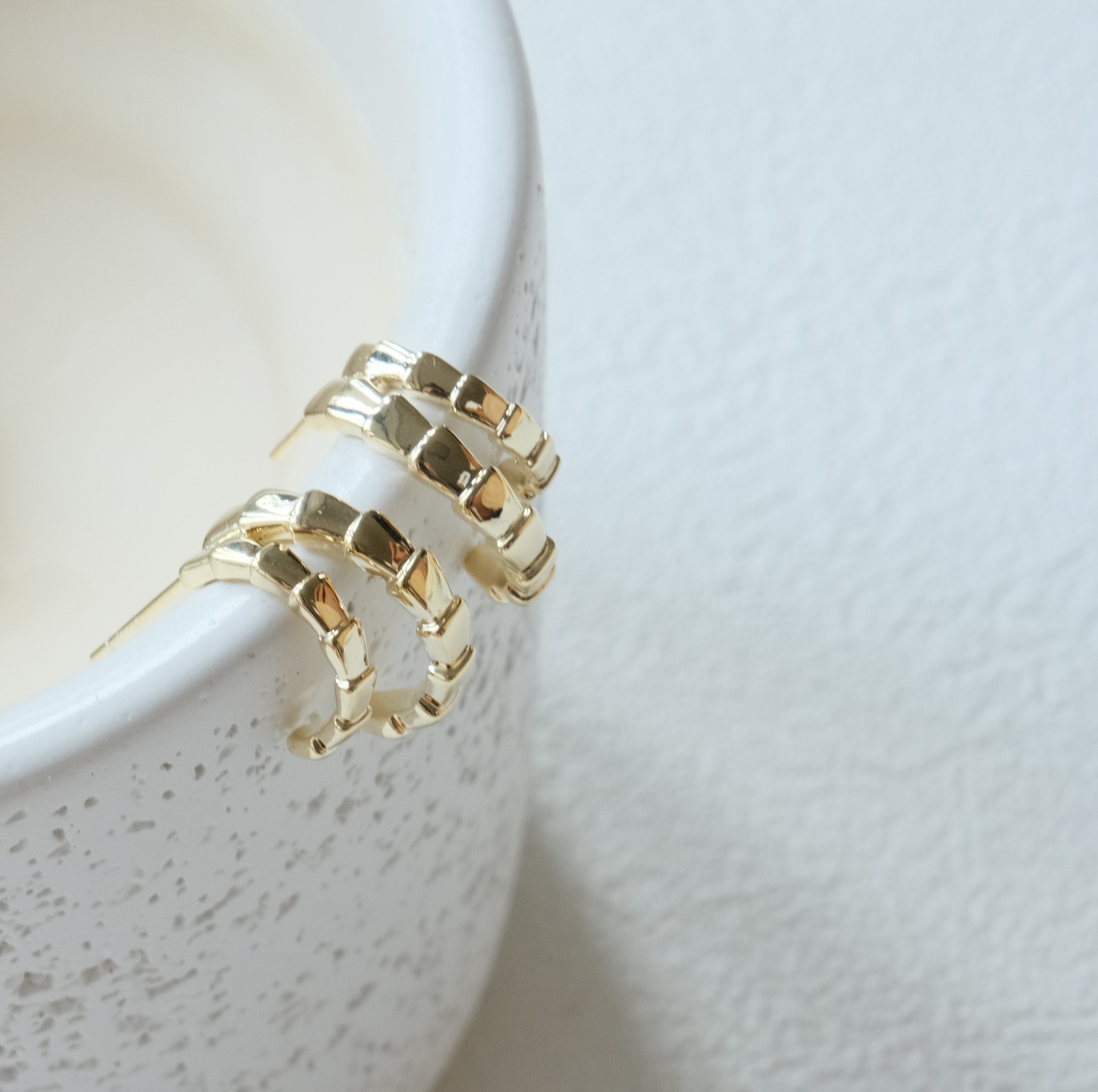 Double Texture Hoops