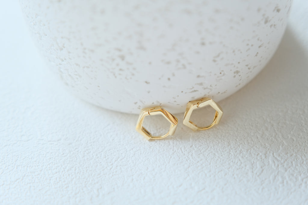 Hexagon Huggie Trio