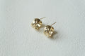 Matelassé Gold Studs