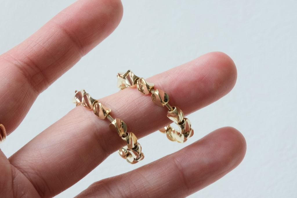Pétale Wrapped Hoops