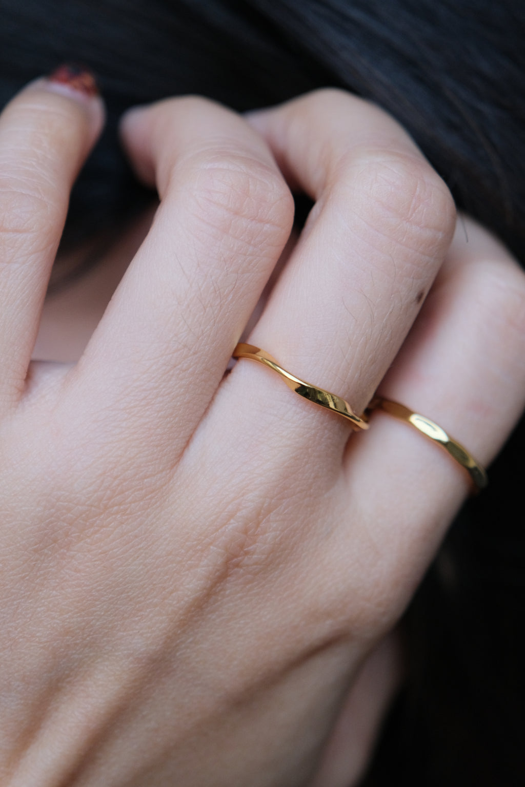 Vague Wave Ring