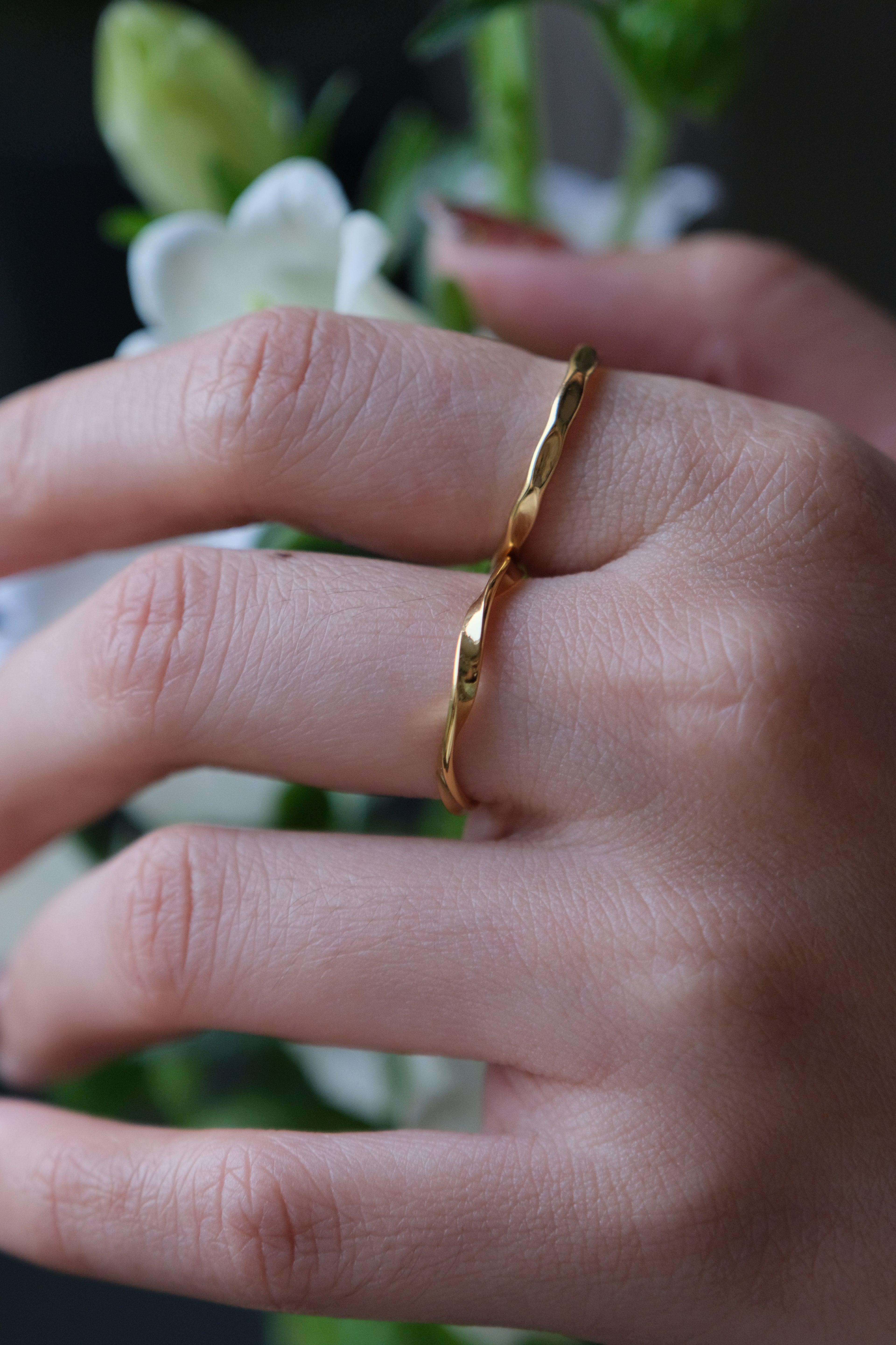Vague Wave Ring