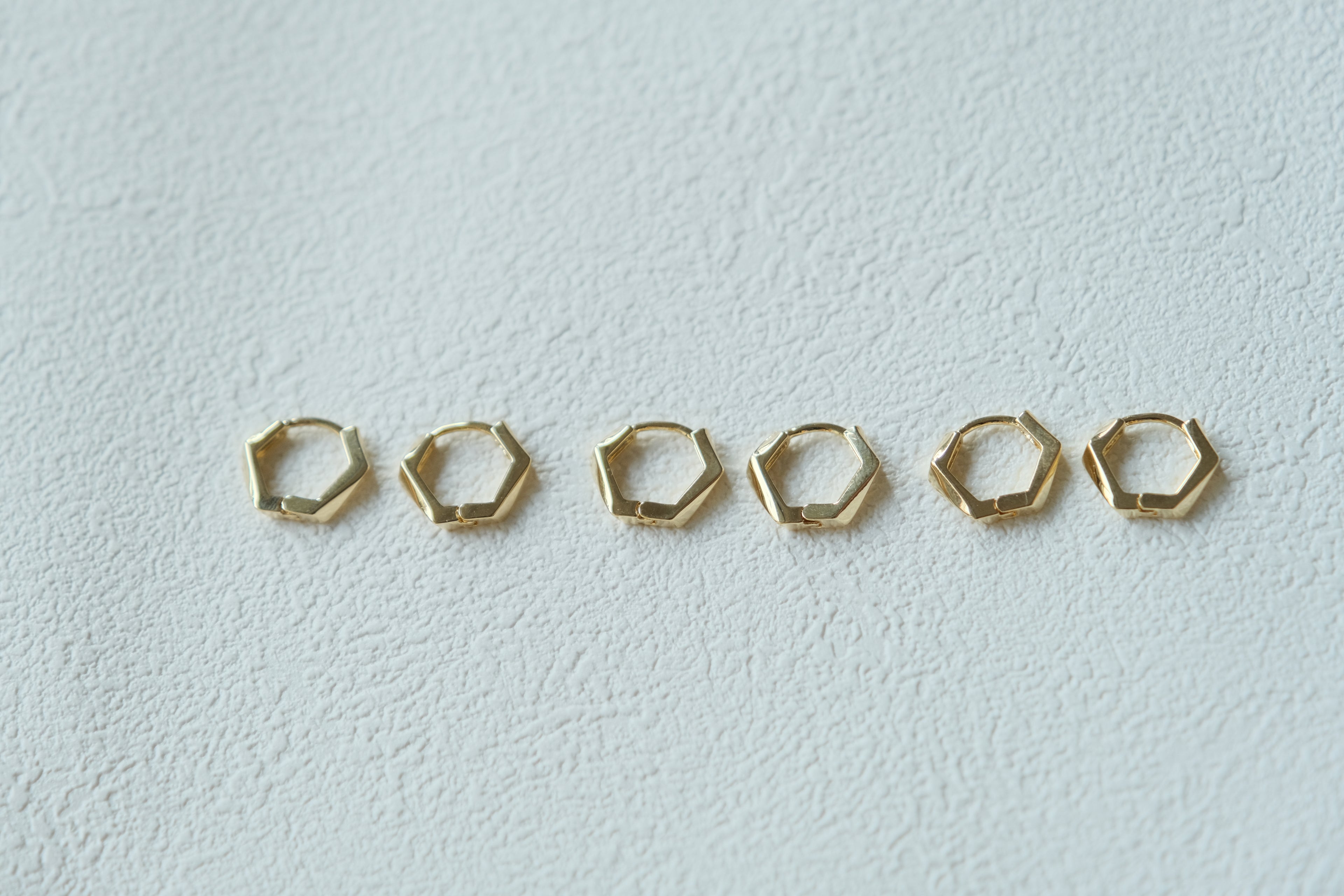 Hexagon Huggie Trio