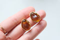 Ambre Teardrop Studs